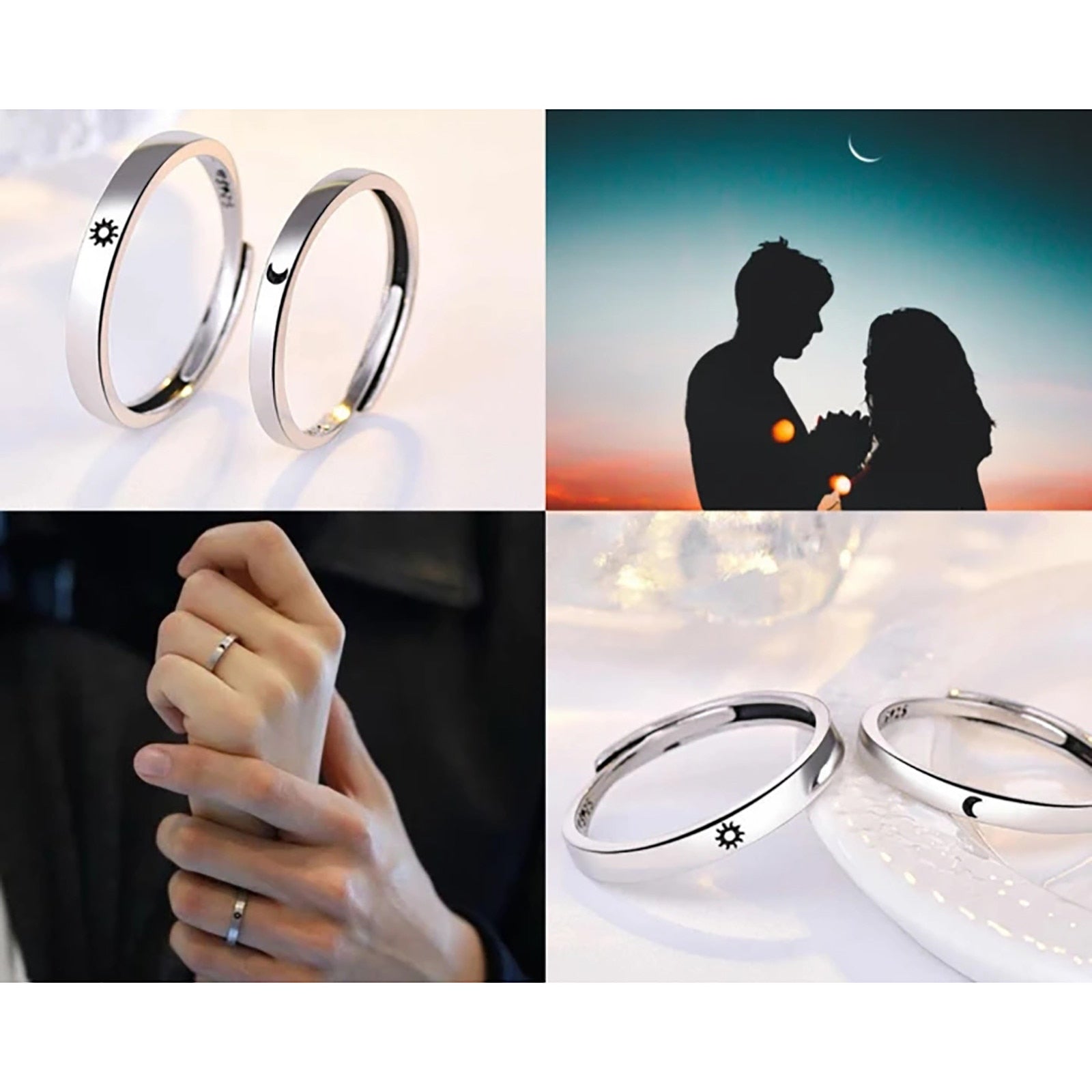 Sun and Moon Couple Rings – Lazarc